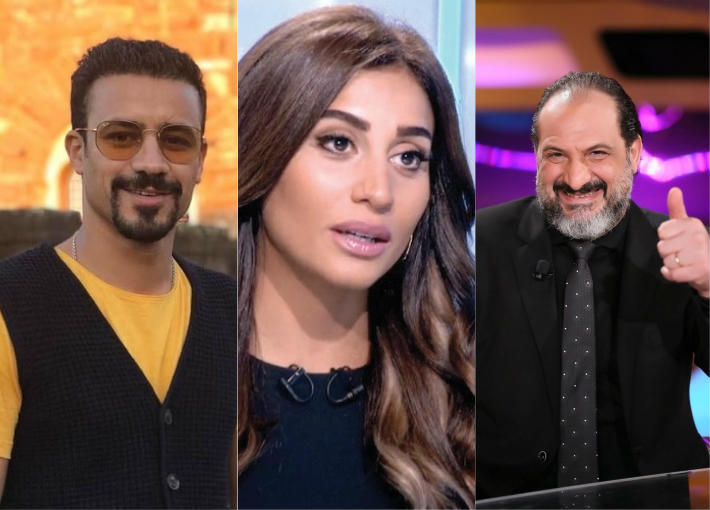 خالد الصاوي ودينا الشربيني وأحمد داوود