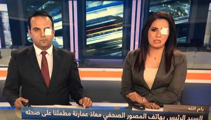 مذيعان فلسطينيان