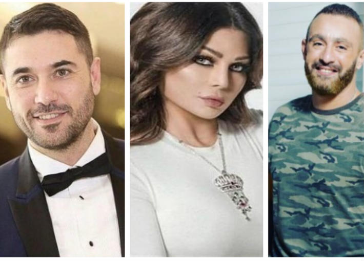 أحمد السقا وهيفاء وهبي وأحمد عز