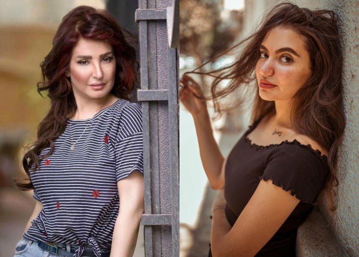 أمل رزق وابنتها