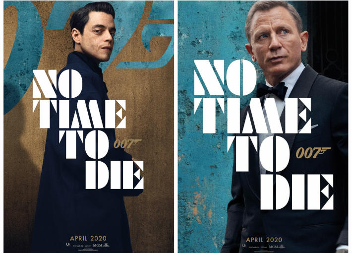 الملصق الدعائي لدانيال كريج ورامي مالك