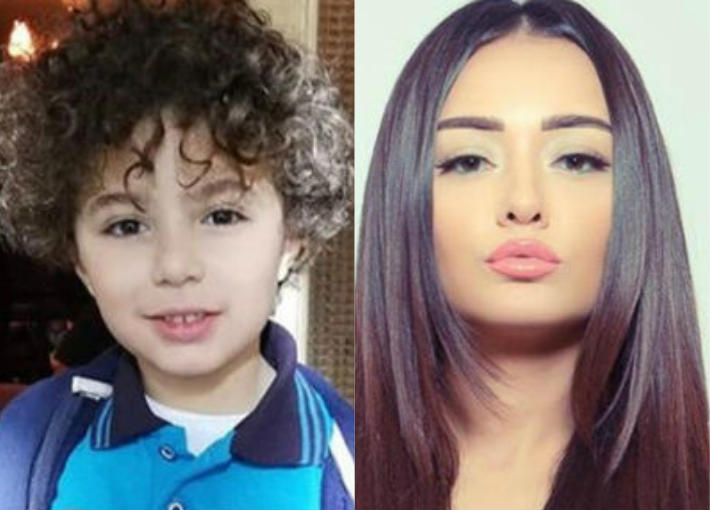 راندا البحيري والطفل ياسين أمير