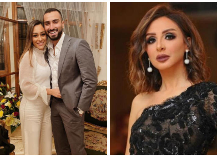 أنغام ومحمد الشرنوبي وزوجته