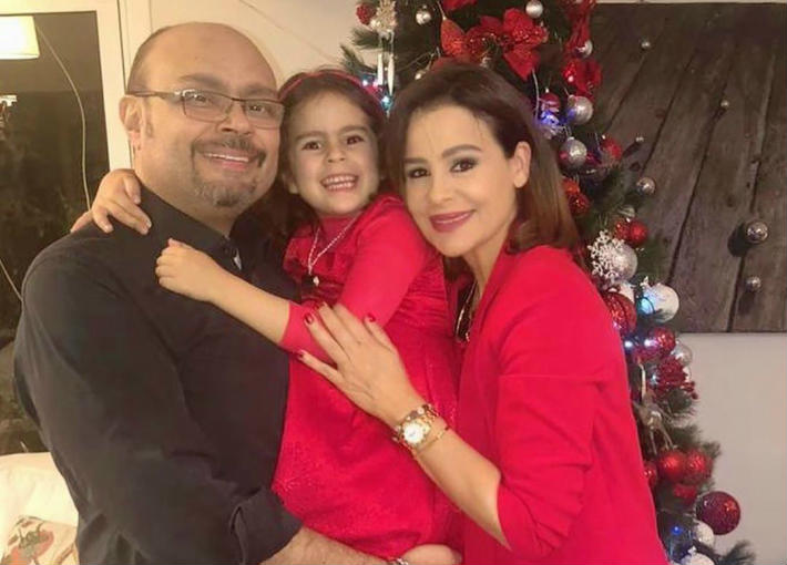 كارول سماحة مع أسرتها