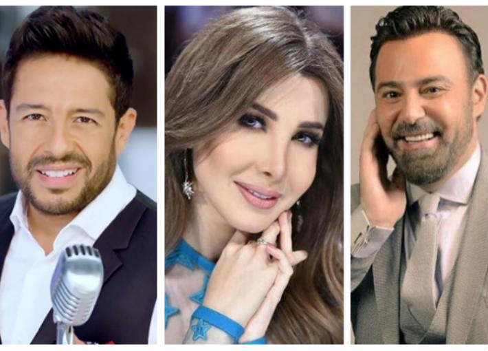 عاصي الحلاني ونانسي عجرم ومحمد حماقي