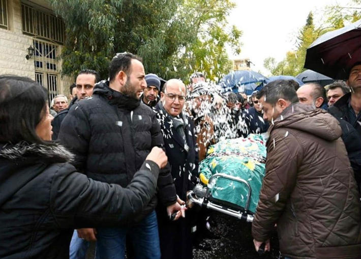 جنازة نجوى قاسم