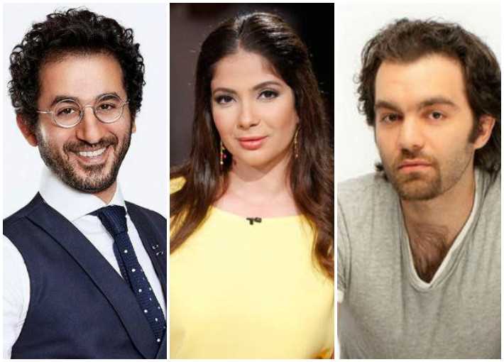 شريف رمزي ومنى زكي وأحمد حلمي