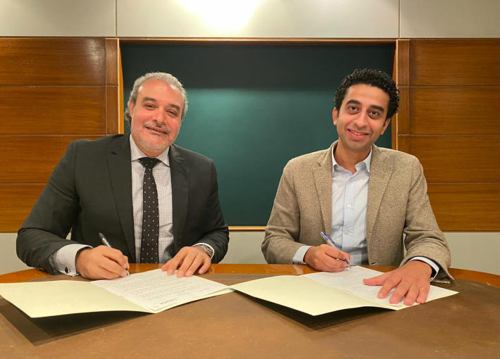 هيثم دبور وأحمد بدير مدير عام دار الشروق