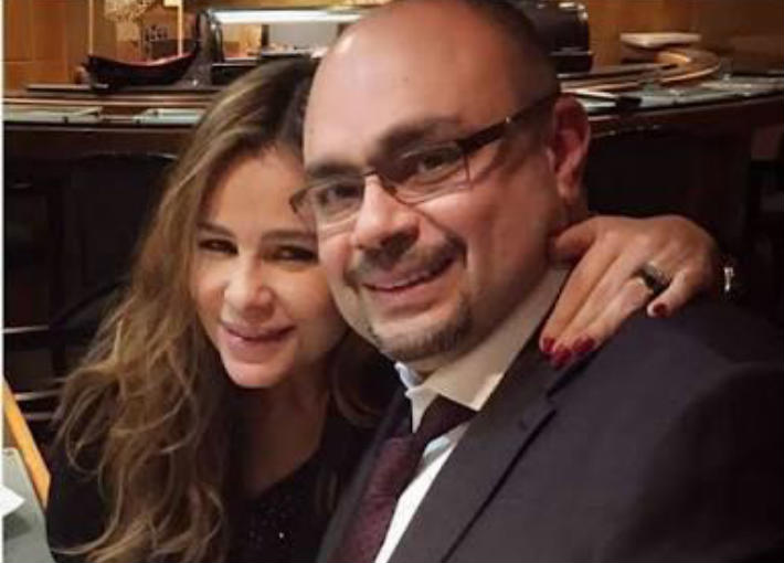كارول سماحها وزوجها وليد مصطفى
