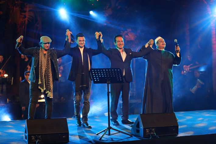 امحمد ثروت مع الشيخ إيهاب يونس والمنشد مصطفى عاطف والمنشد وائل الفشني 