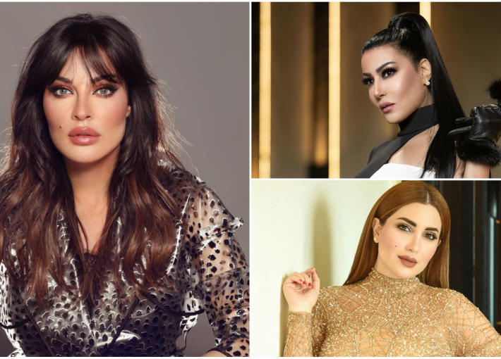 سمية الخشاب ونسرين طافش ونادين نسيب نجيم