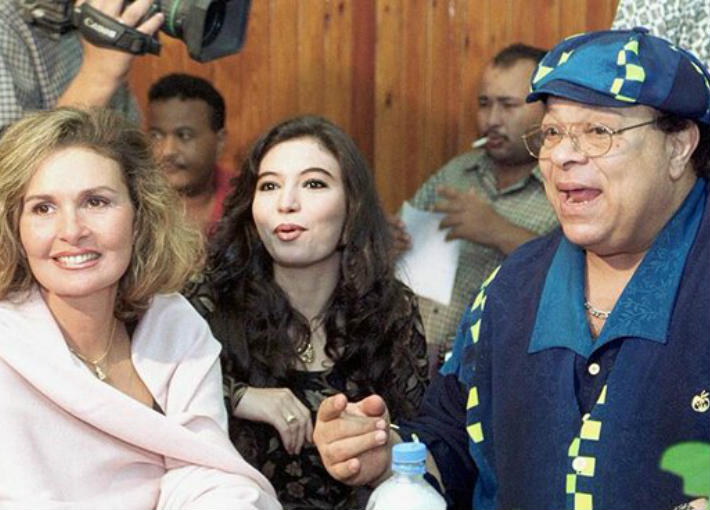 يسرا مع إبراهيم نصر وغادة رجب