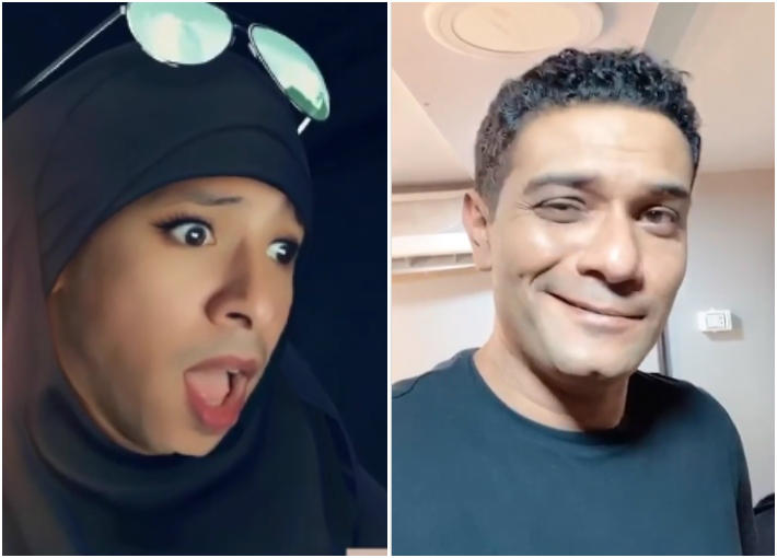 آسر ياسين وسماح كوباية