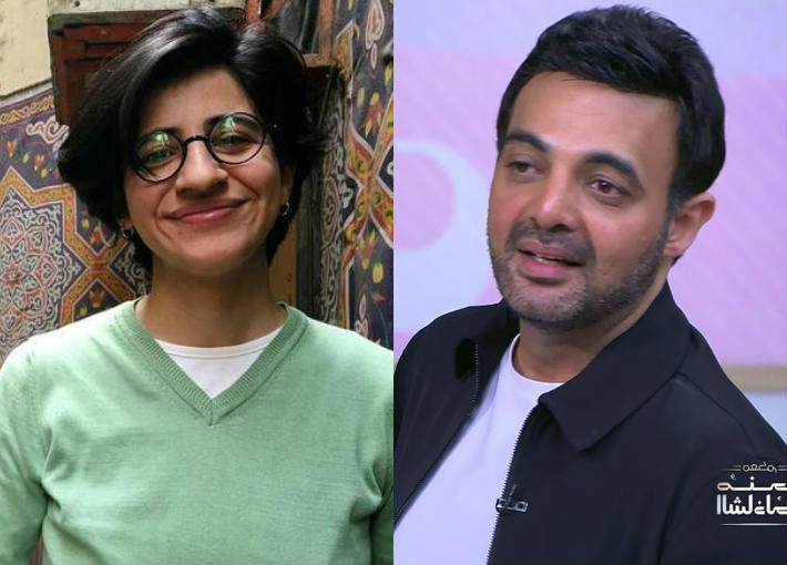 عمرو محمود ياسين وسارة حجازي