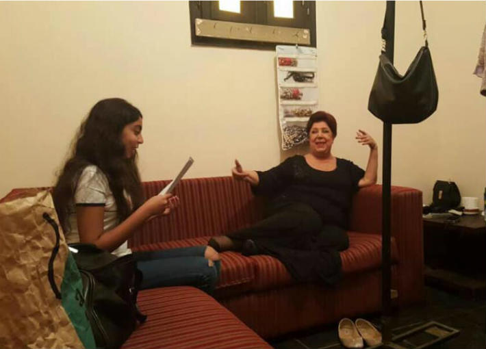 رجاء الجداوي وحفيدتها