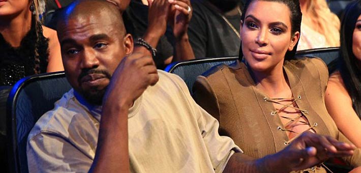 كيم كارداشيان وزوجها كانيى ويست