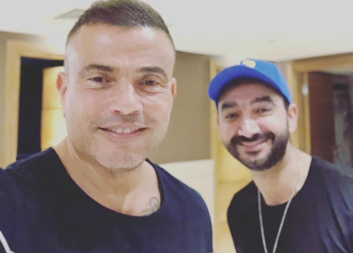 عمرو دياب ونادر حمدي