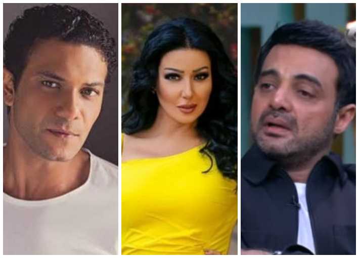 سمية الخشاب وآسر ياسين وعمرو محمود ياسين