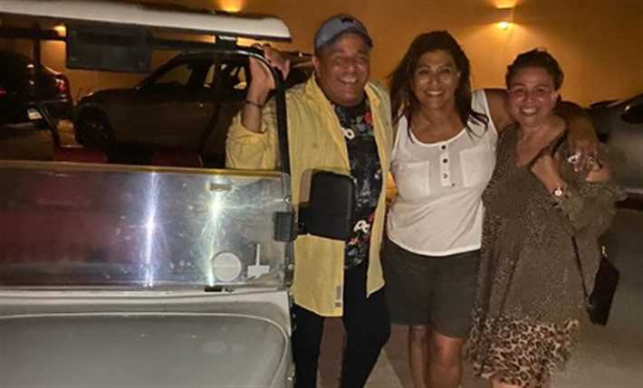 هالة صدقي مع إلهام شاهين ومحمد فؤاد