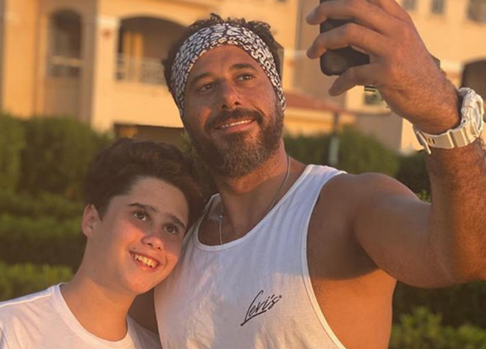 أحمد السعدني وابنه