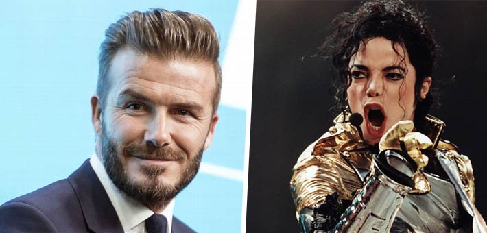 مايكل جاكسون وديفيد بيكام