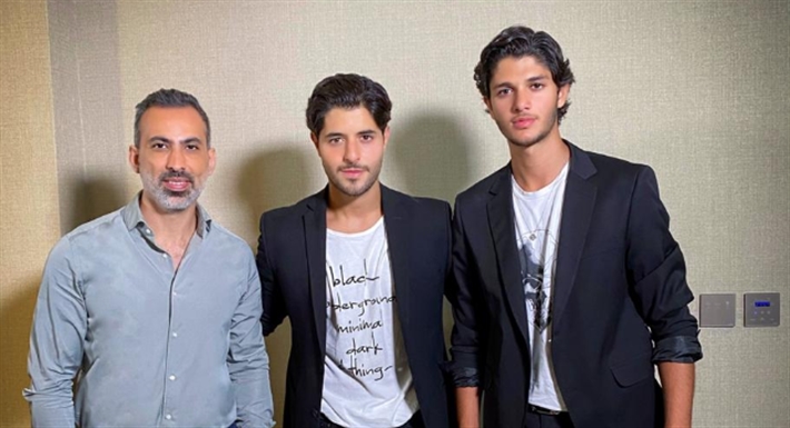 خالد ولؤي راغب علامة مع الإعلامي إيلي نخلة