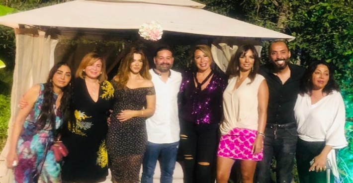 الاحتفال بخطوبة أمير شاهين