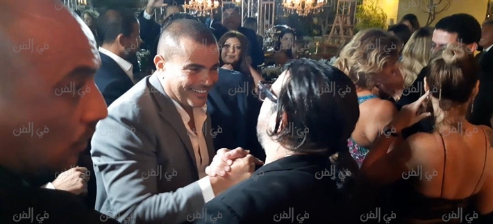 عمرو دياب من حفل الزفاف