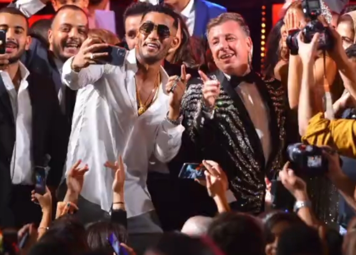 محمد رمضان في زفاف باسل سماقية