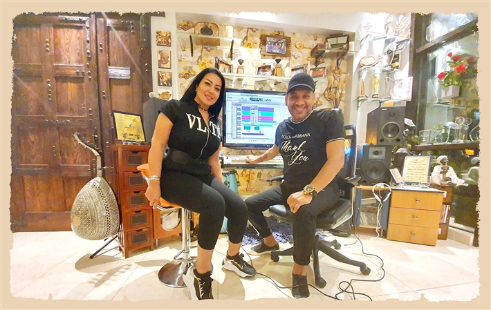 عصام كاريكا وسمية الخشاب