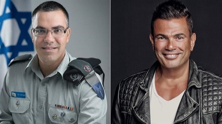 أفيخاي أدرعي وعمرو دياب