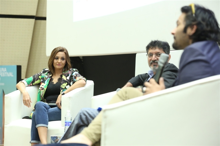 صورة من الحلقة النقاشية لمهرجان الجونة