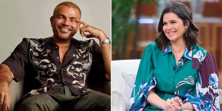 يسرا اللوزي وعمرو دياب