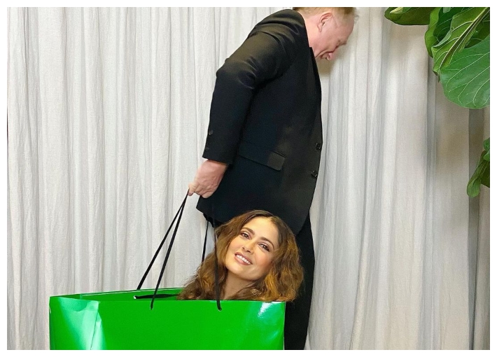 سلمى حايك وزوجها فرانسوا هنري