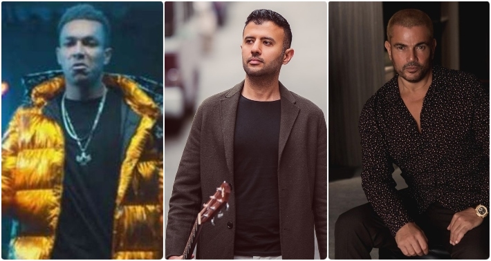 عمرو دياب وحمزة نمرة وويجز