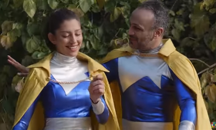 محمد عطية وميرنا الهلباوي