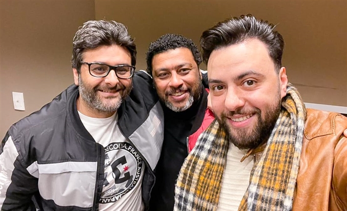 وليد منصور مغ محمد جمعة ومدين