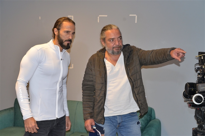 يوسف الشريف والمخرج أحمد نادر جلال
