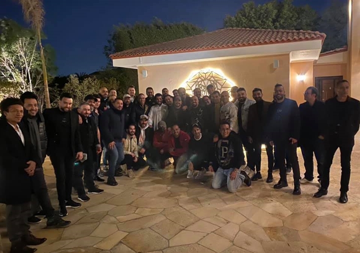 تركي آل شيخ مع عدد من صناع الموسيقى في مصر