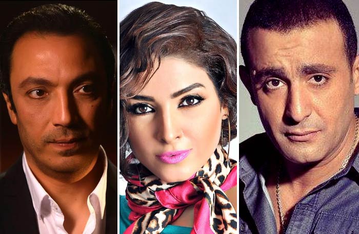 أحمد السقا وروجينا وطارق لطفي