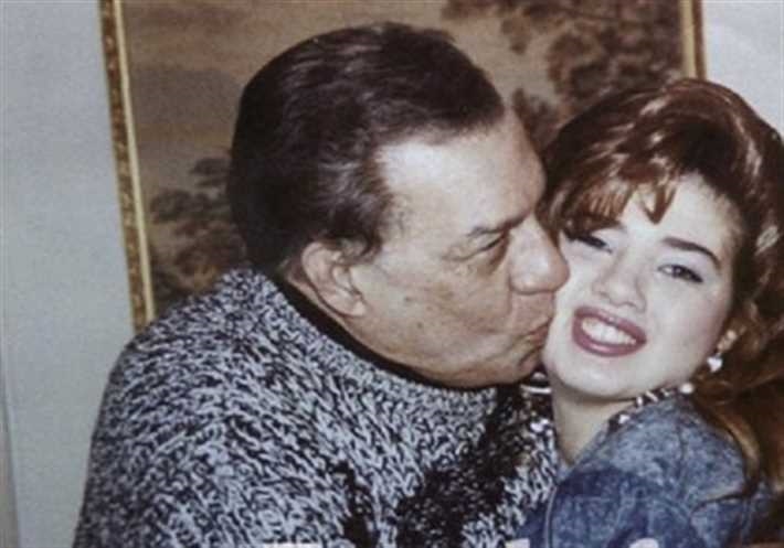 رانيا فريد شوقي مع والدها الراحل 