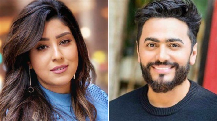 تامر حسني وأيتن عامر