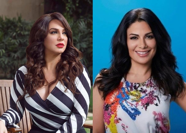 صبا مبارك وسلاف فواخرجي