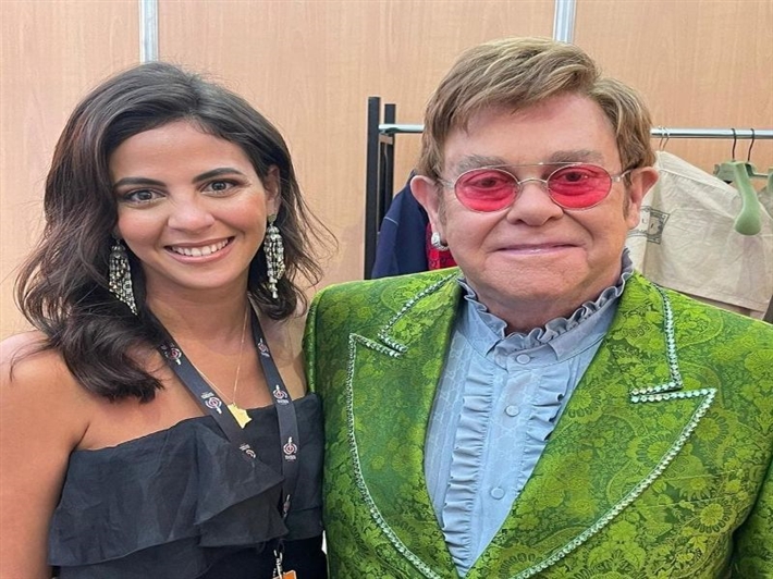 فاطمة سعيد وإلتون جون