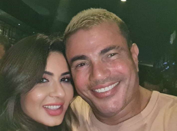 عمرو دياب ونجلاء بدر