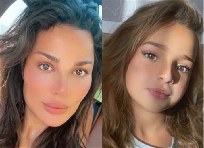 نادين نسيب نجيم وابنتها