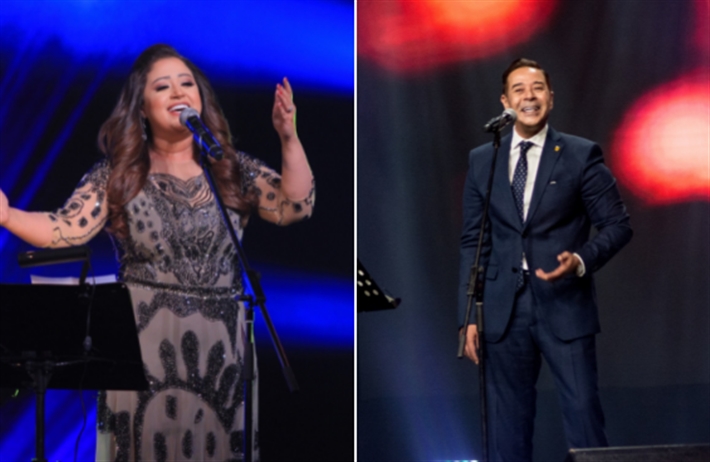 مدحت صالح وريهام عبد الحكيم