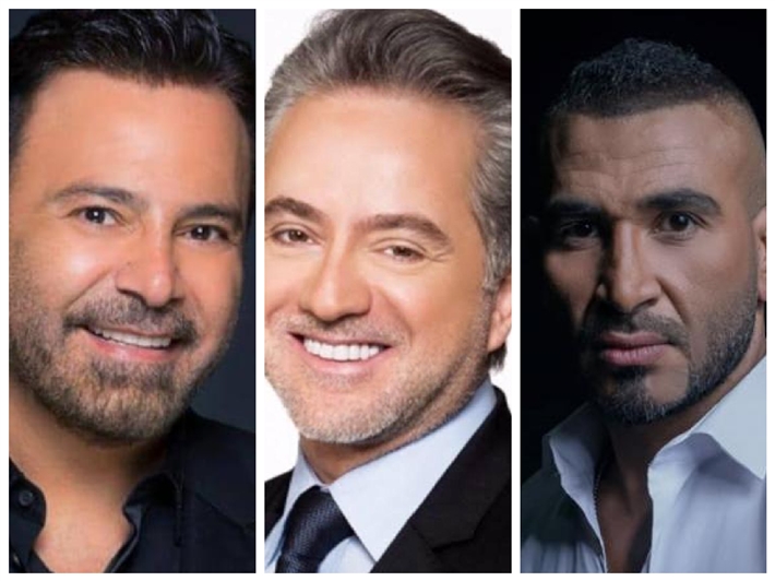 أحمد سعد ومروان خوري وعاصي الحلاني