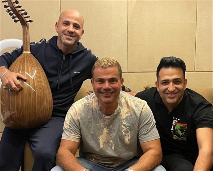 عمرو دياب وتامر حسين وعزيز الشافعي