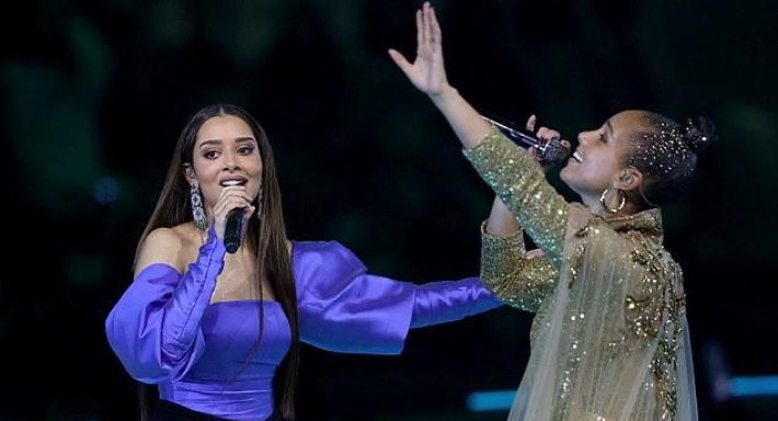 بلقيس فتحي وأليشيا كيز